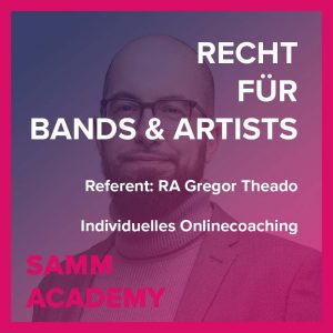 Einzelcoaching - Recht für Bands & Artists